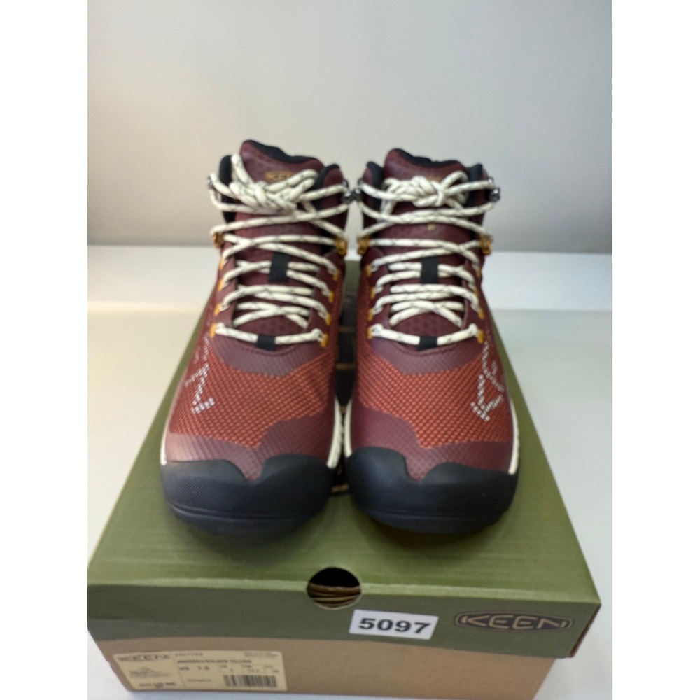 KEEN NXIS EVO Mid Hiking Boots Andorra Golden Yellow 1027793 Womens 7.5 New - Picture 3 of 9